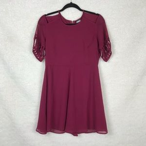 18 AND EAST Burgundy Dress, Size 12